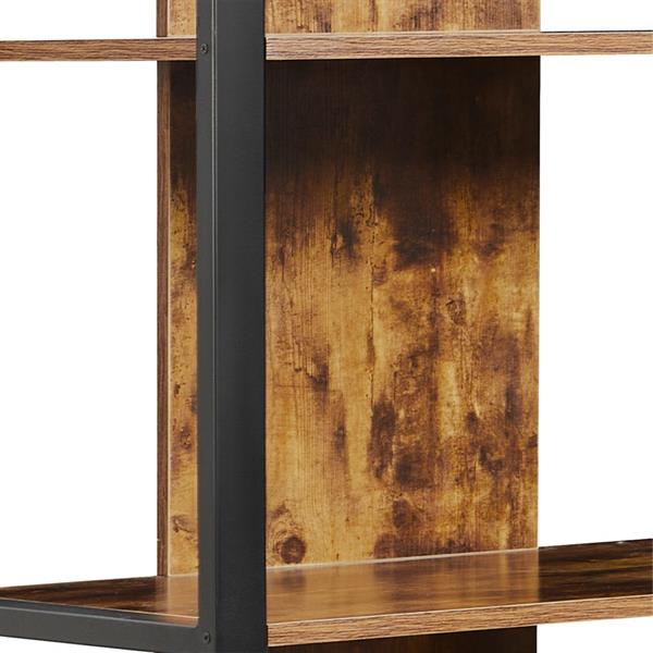Libreria industrial 5 ripiani con struttura in metallo