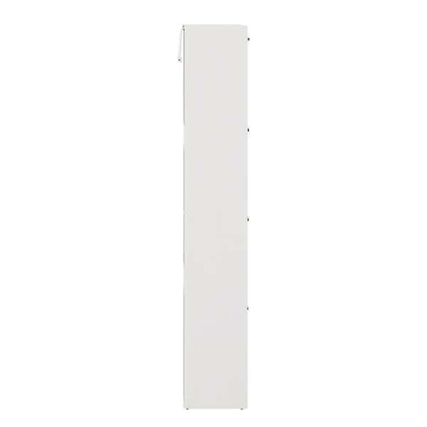 Scarpiera salvaspazio bianca verticale con 4 ante 63x150x24 cm - Ginevra