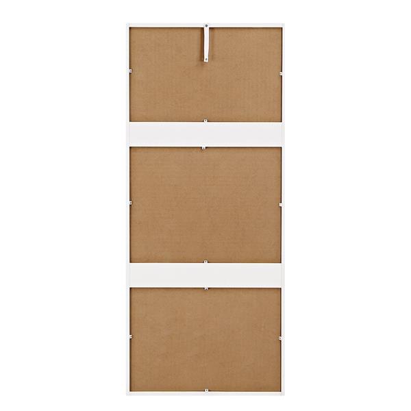 Scarpiera salvaspazio bianca verticale con 4 ante 63x150x24 cm - Ginevra