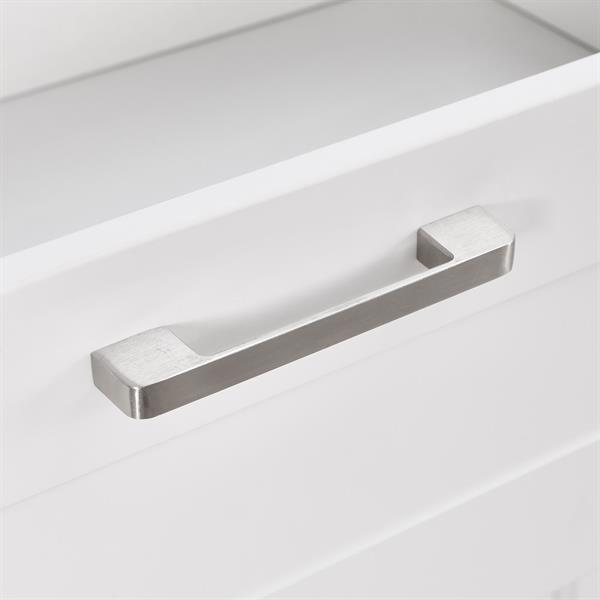 Cassettiera moderna bianca con 6 cassetti 161x81x50 cm - Ginevra