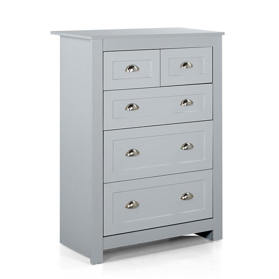 Mobile cassettiera grigio con 5 cassetti 80x110x40 cm - Mary