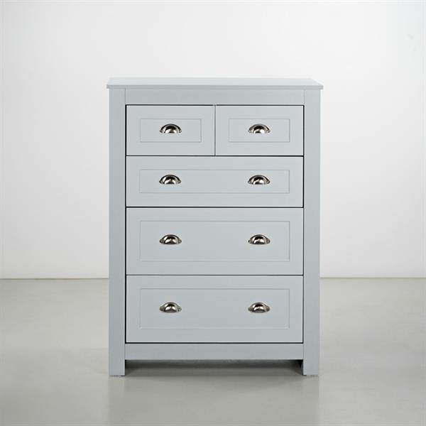 Mobile cassettiera grigio con 5 cassetti 80x110x40 cm - Mary