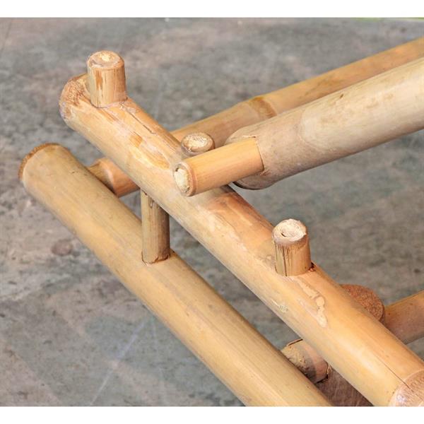 Lettino da giardino in bamboo con schienale reclinabile - Coco