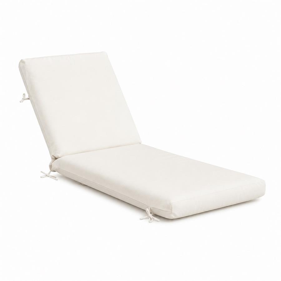 Cuscino per lettino da giardino sfoderabile ecrù 200x70x8 cm