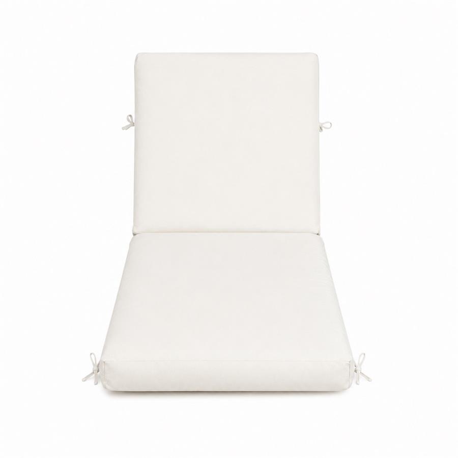 Cuscino per lettino da giardino sfoderabile ecrù 200x70x8 cm