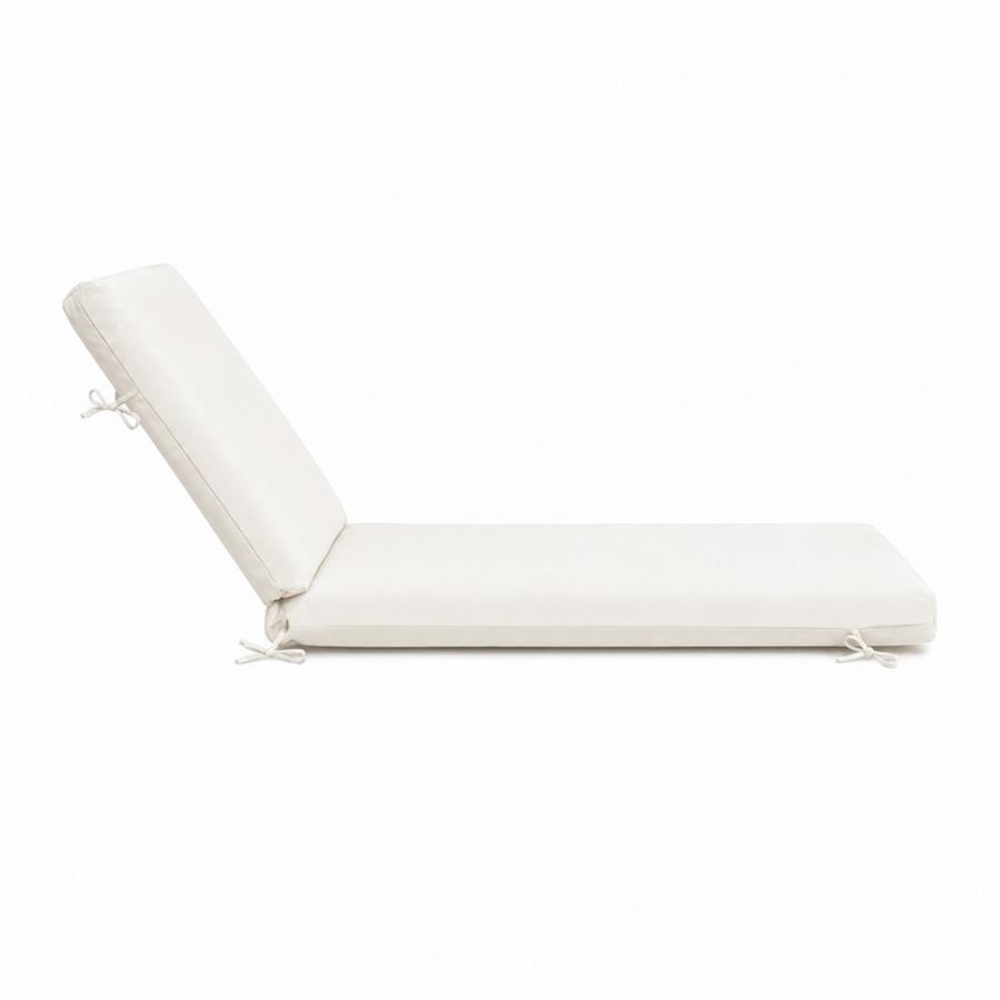 Cuscino per lettino da giardino sfoderabile ecrù 200x70x8 cm