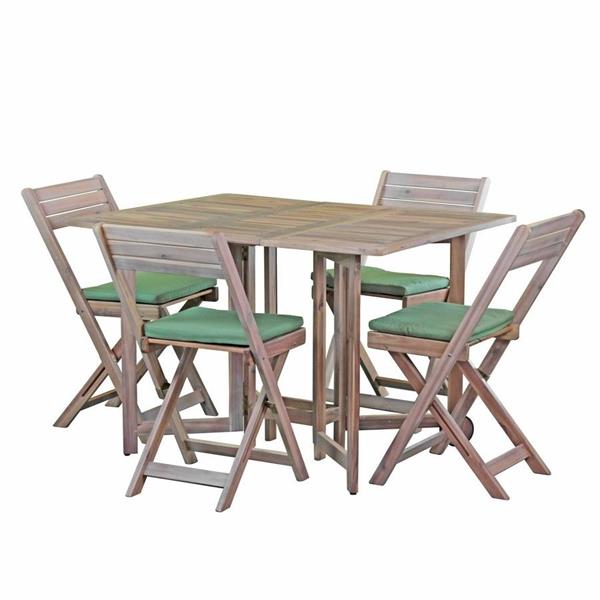 Set tavolo e 4 sedie in legno 110x90 - Vittoria Lux