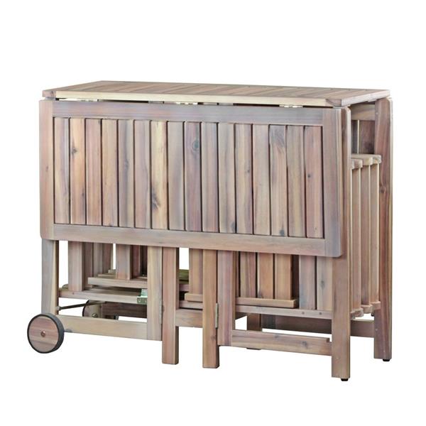 Set tavolo e 4 sedie in legno 110x90 - Vittoria Lux