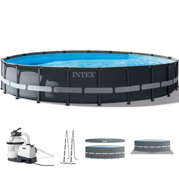 Piscina fuori terra rotonda 610x610x122 cm, accessori inclusi