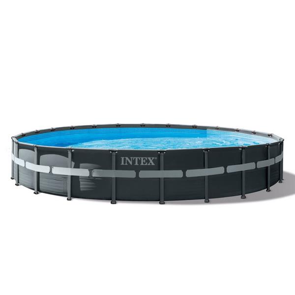 Piscina da giardino rotonda 732x732x132 cm, con pompa e scaletta incluse