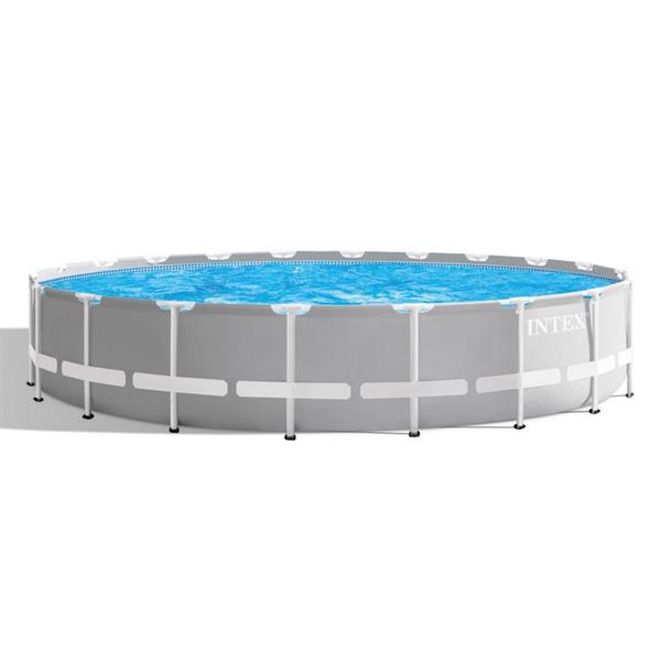 Piscina da giardino tonda 610x610x132 cm  con accessori inclusi
