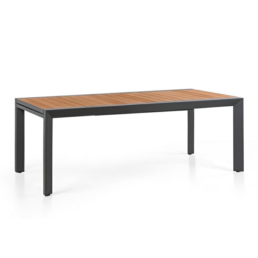 Tavolo da esterno 200-300x100x075 in alluminio grigio- Olbia