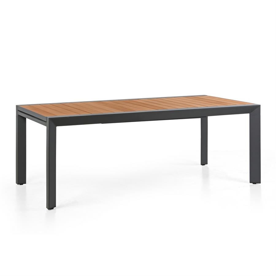 Tavolo da esterno 200-300x100x075 in alluminio grigio- Olbia