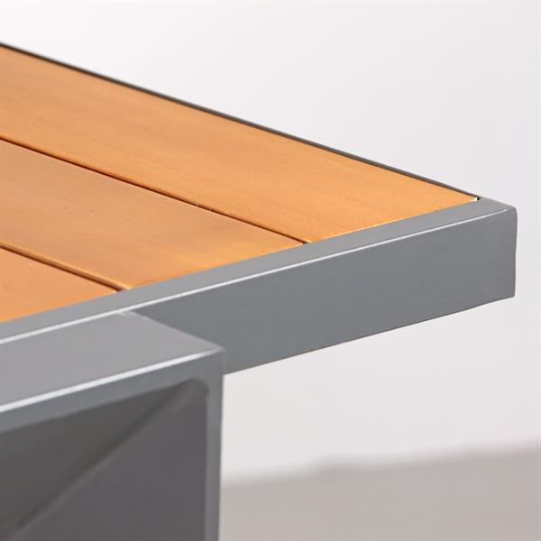 Tavolo da esterno 200-300x100x075 in alluminio grigio- Olbia