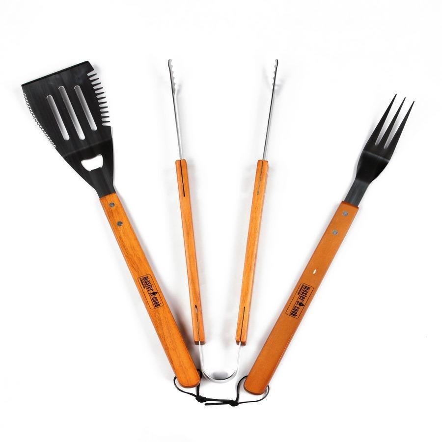 Set completo barbecue con 3 accessori