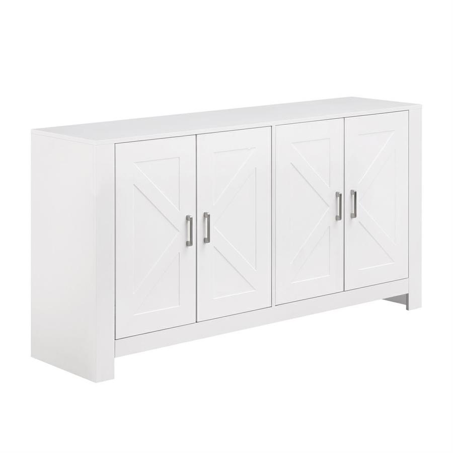 Credenza moderna bianca con 4 ante 150x40x80 cm