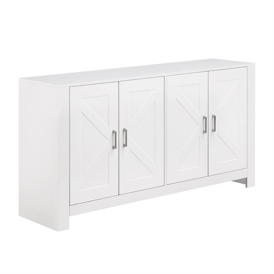 Credenza moderna bianca con 4 ante 150x40x80 cm
