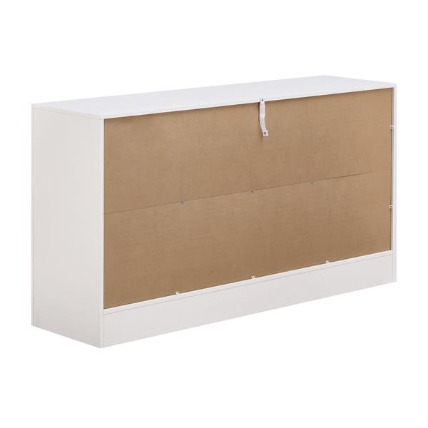 Credenza moderna bianca con 4 ante 150x40x80 cm