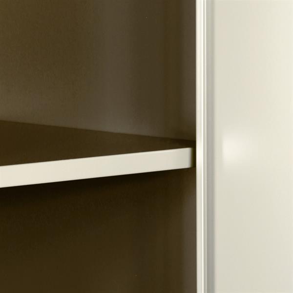 Armadietto avorio 2 ante 190x45x38 cm con ripiani