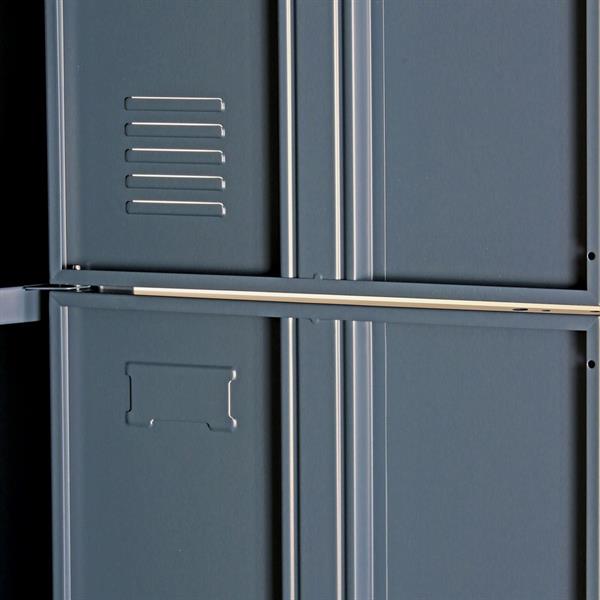 Armadio in metallo 3 ante 190X38X45 ceruleo
