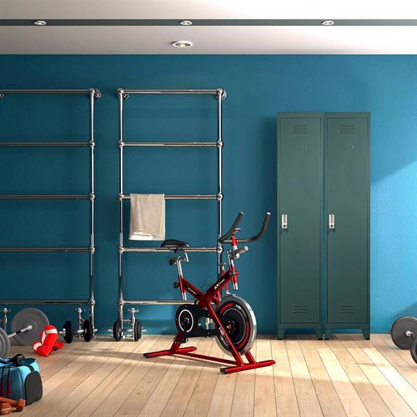Armadietto metallo 190X38X45 con separatore centrale verde