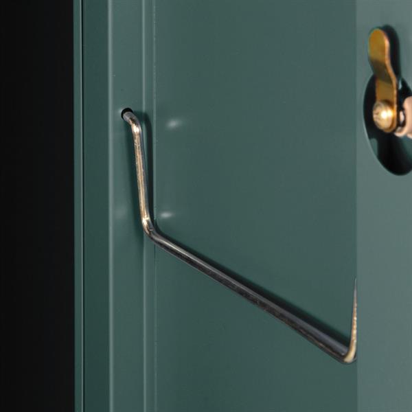 Armadietto metallo 190X38X45 con separatore centrale verde