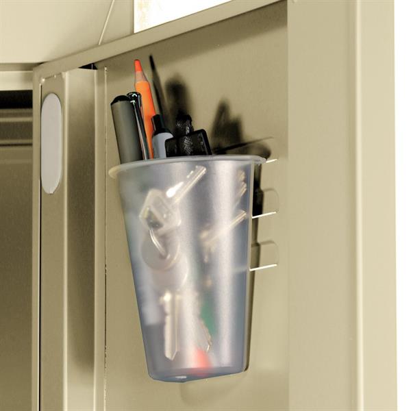 Armadietto sporco-pulito in metallo 190x45x38 cm avorio