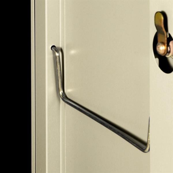Armadietto sporco-pulito in metallo 190x45x38 cm avorio