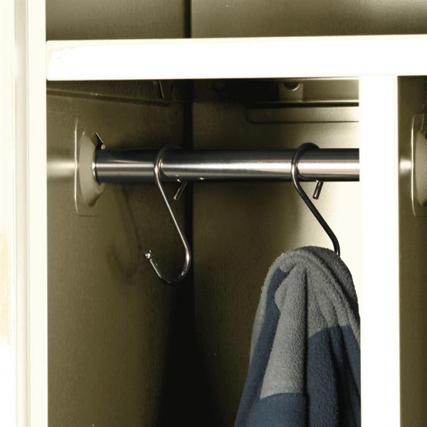 Armadietto sporco-pulito in metallo 190x45x38 cm avorio