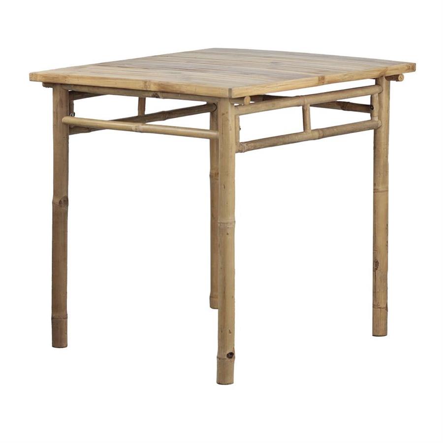 Tavolo da giardino in legno di bamboo 70x70cm