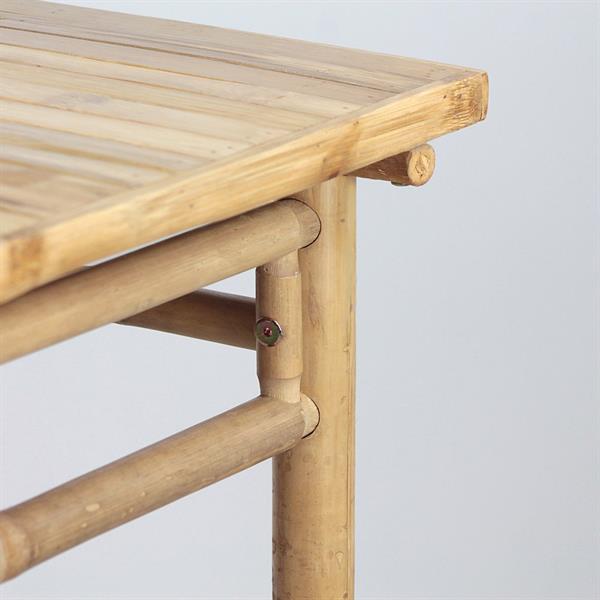 Tavolo da giardino in legno di bamboo 70x70cm