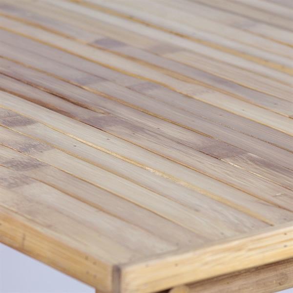 Tavolo da giardino in legno di bamboo 70x70cm
