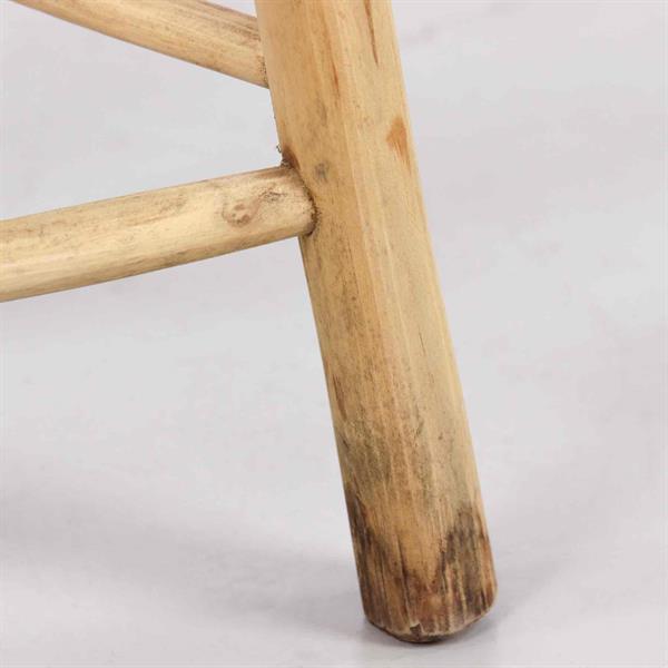 Sgabello alto in legno di teak naturale 76cm - Shein