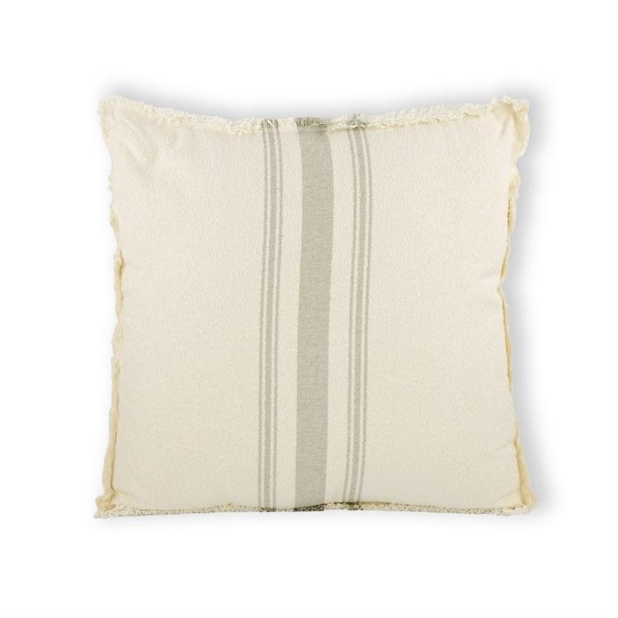 Cuscino da interni ecrù con frage 45x45 - Line