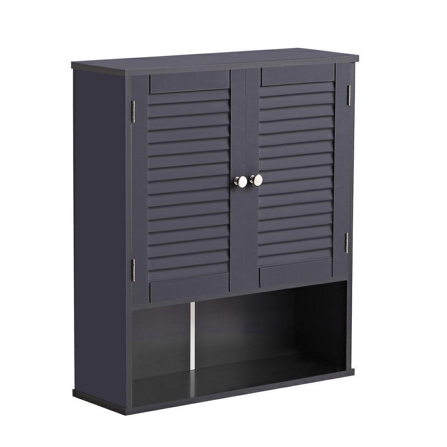 Pensile bagno grigio 60x20x70 cm - Iris
