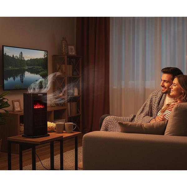 Stufa elettrica a basso consumo con effetto camino 230v