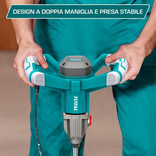 Trapano miscelatore industriale da 1400W con luce led integrata
