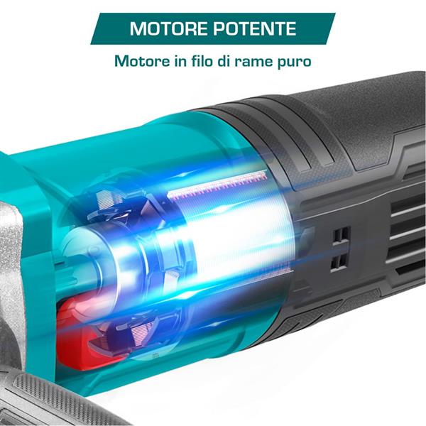Smerigliatrice angolare 750W con disco da 115mm