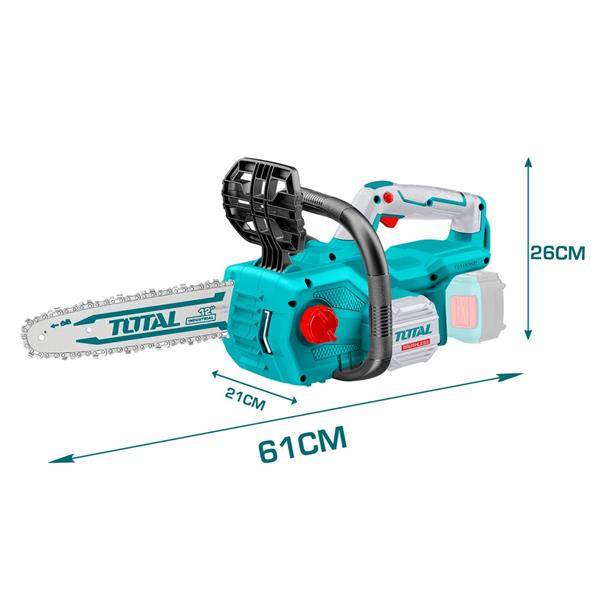 Motosega a batteria 20V brushless da 12con 2 batterie 4Ah e caricatore