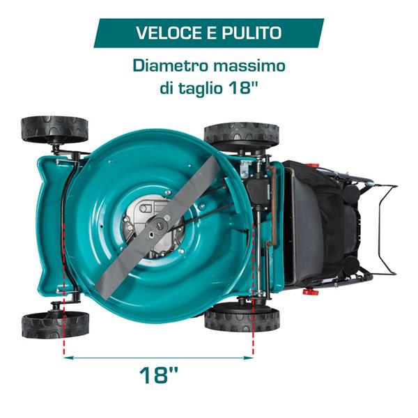 Tosaerba a benzina da 4HP e motore da 141cc