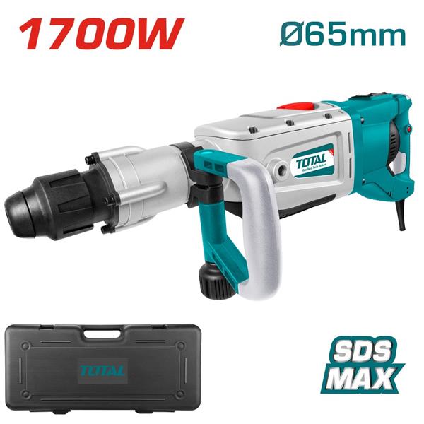 Martello demolitore SDS Max da 1700W potenza 27J con punte