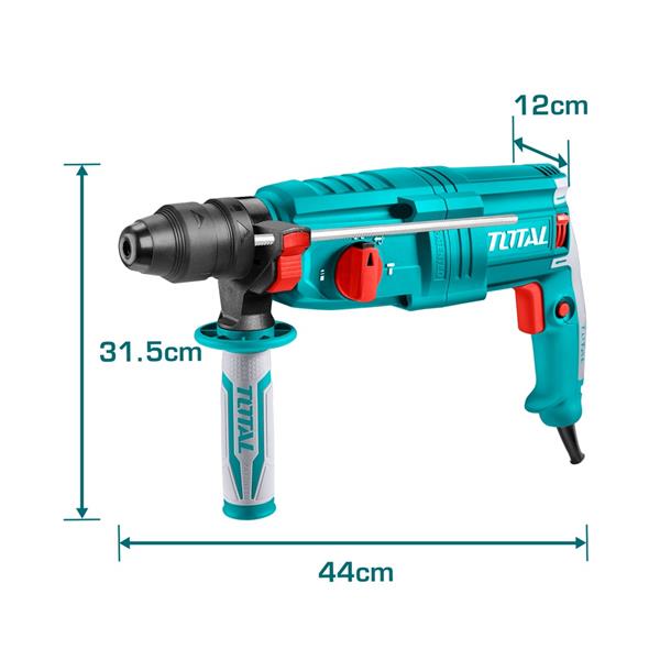 Martello rotativo SDS Plus da 800W potenza 2,5J con valigetta e accessori