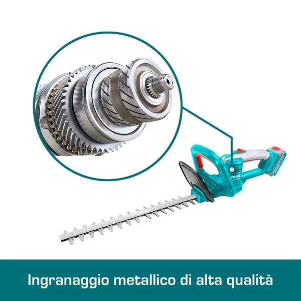 Tagliasiepi a batteria 450 mm 20V diametro 18mm - one battery