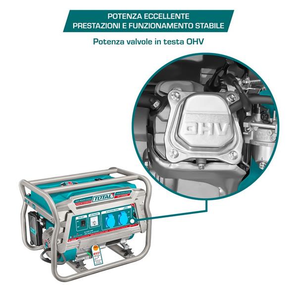 Generatore a benzina da 3,5kW 4 tempi raffreddato ad aria