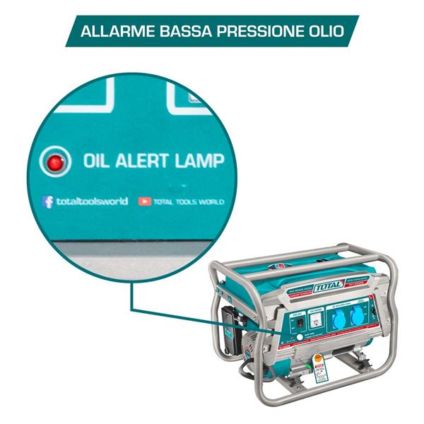 Generatore a benzina da 3,5kW 4 tempi raffreddato ad aria