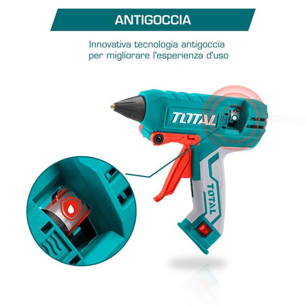 Pistola per colla a caldo con 8 stick inclusi