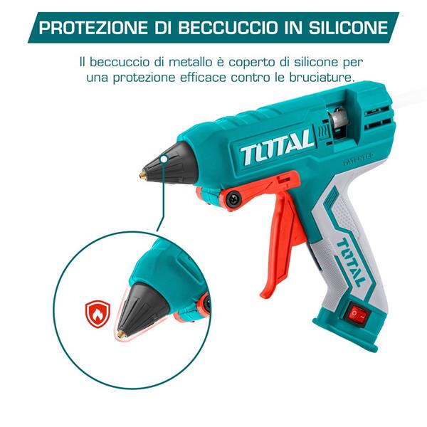 Pistola per colla a caldo con 8 stick inclusi