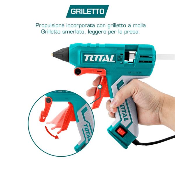 Pistola per colla a caldo con 8 stick inclusi