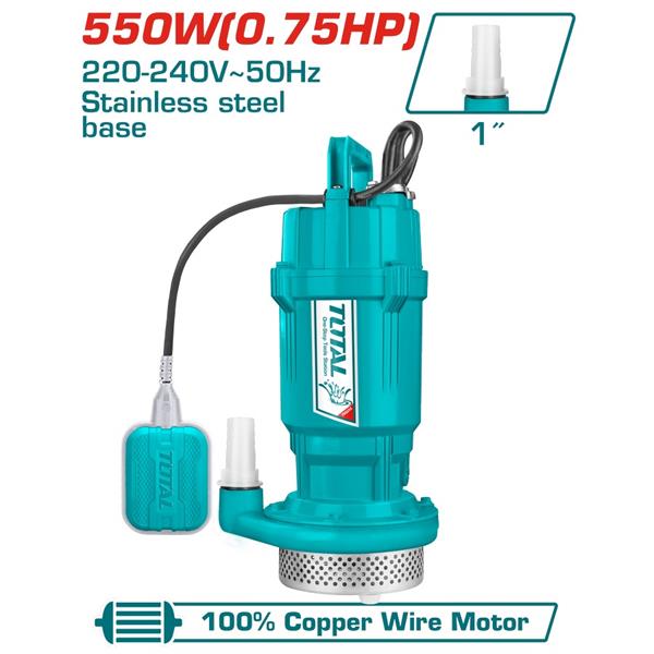 Pompa sommersa  per acque chiare 550W con 0,75HP di potenza