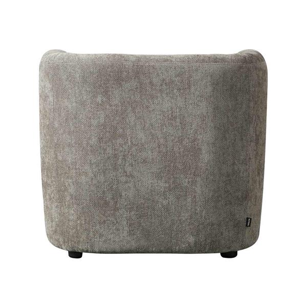 Poltroncina design in tessuto marrone 75x70x68 cm - Seattle